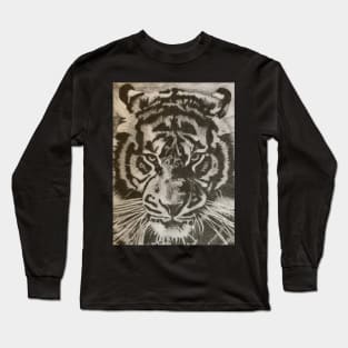 Tiger pencil drawing Long Sleeve T-Shirt